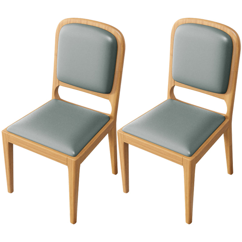 Modern Dining Chair 19'' Wide Open Side Chair with 4 Wood Legs for Home Use