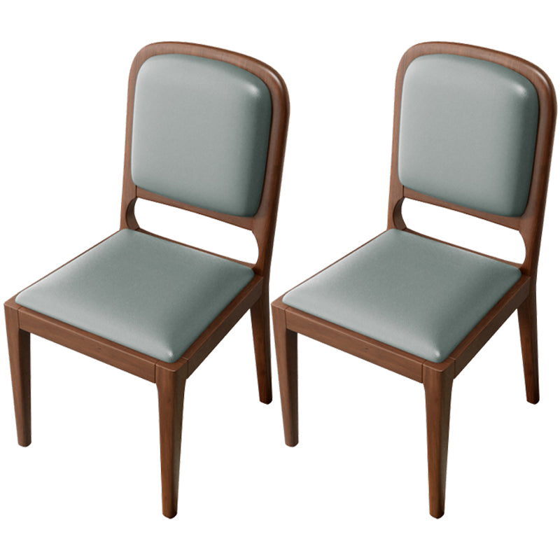 Modern Dining Chair 19'' Wide Open Side Chair with 4 Wood Legs for Home Use