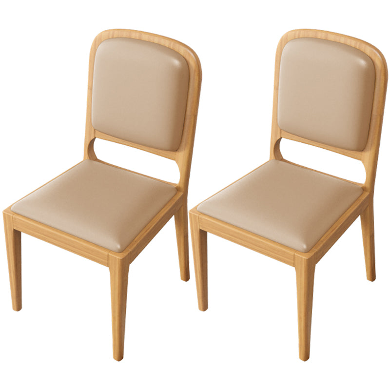 Modern Dining Chair 19'' Wide Open Side Chair with 4 Wood Legs for Home Use