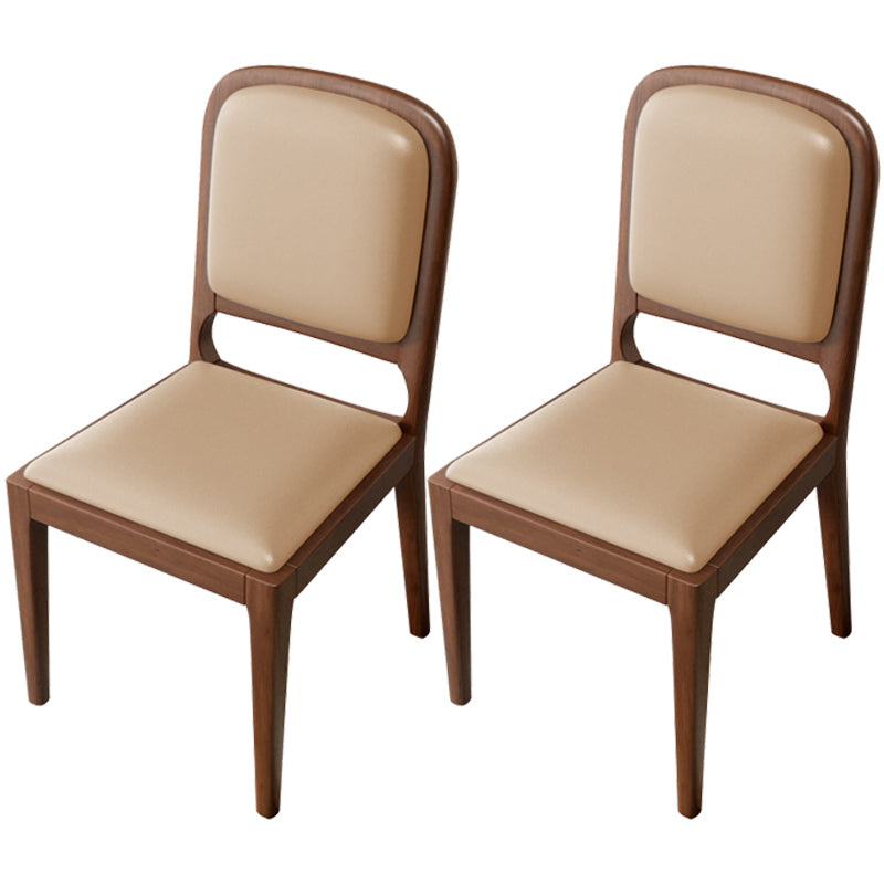 Modern Dining Chair 19'' Wide Open Side Chair with 4 Wood Legs for Home Use
