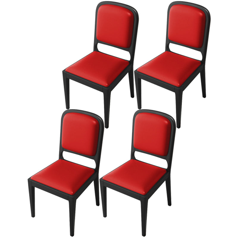 Modern Dining Chair 19'' Wide Open Side Chair with 4 Wood Legs for Home Use