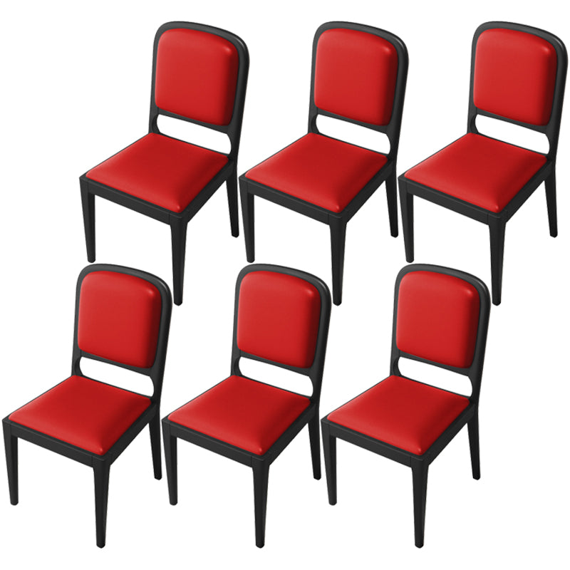 Modern Dining Chair 19'' Wide Open Side Chair with 4 Wood Legs for Home Use