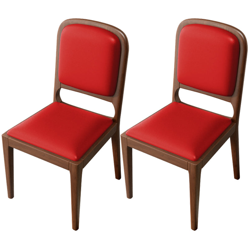 Modern Dining Chair 19'' Wide Open Side Chair with 4 Wood Legs for Home Use