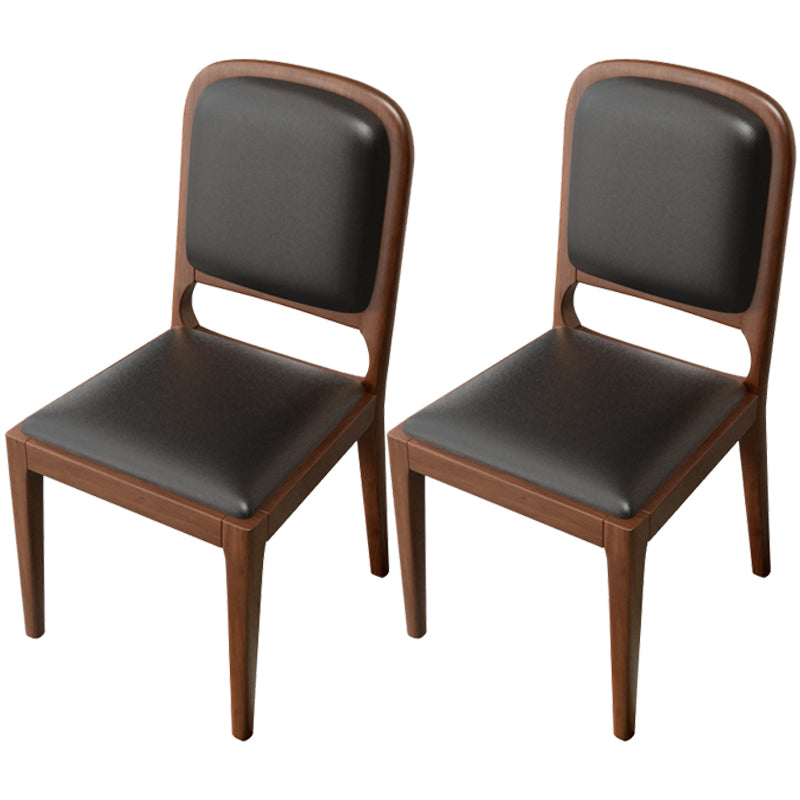 Modern Dining Chair 19'' Wide Open Side Chair with 4 Wood Legs for Home Use