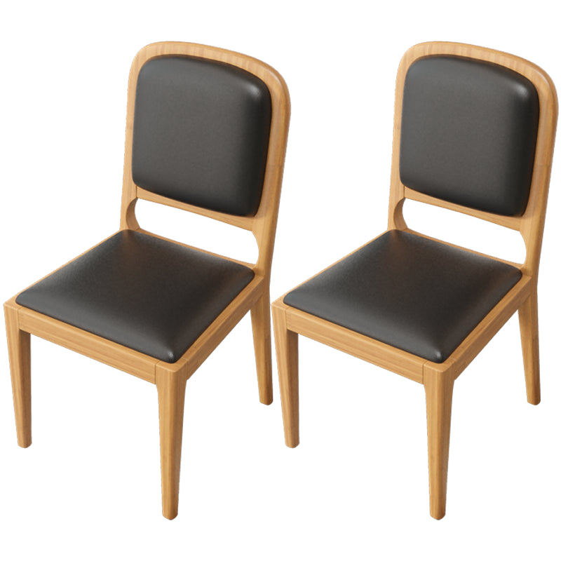 Modern Dining Chair 19'' Wide Open Side Chair with 4 Wood Legs for Home Use