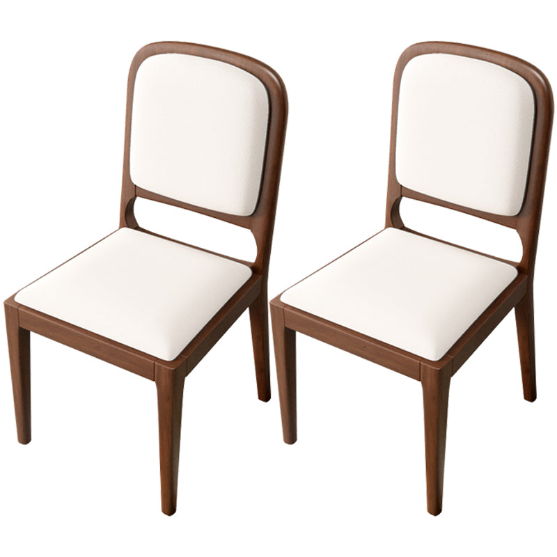 Modern Dining Chair 19'' Wide Open Side Chair with 4 Wood Legs for Home Use