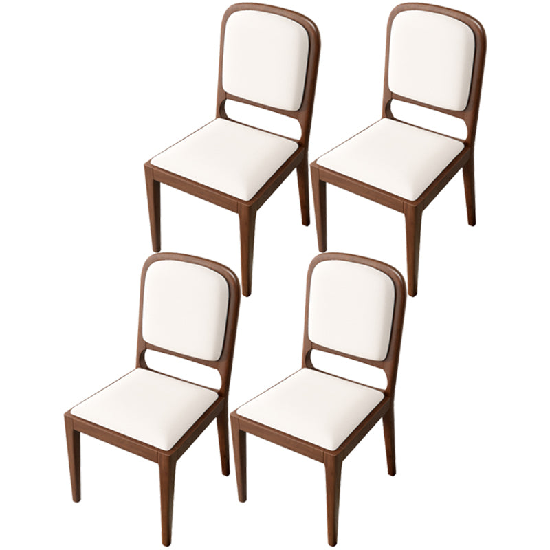 Modern Dining Chair 19'' Wide Open Side Chair with 4 Wood Legs for Home Use