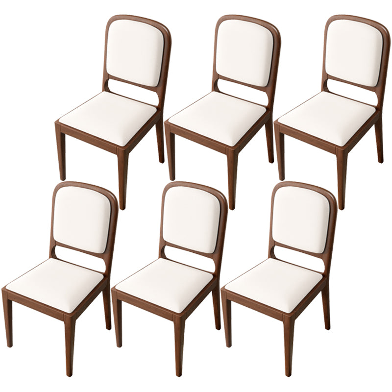 Modern Dining Chair 19'' Wide Open Side Chair with 4 Wood Legs for Home Use