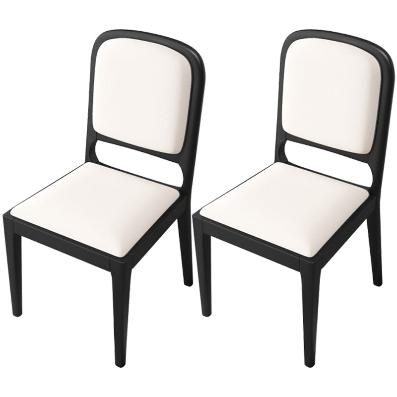 Modern Dining Chair 19'' Wide Open Side Chair with 4 Wood Legs for Home Use