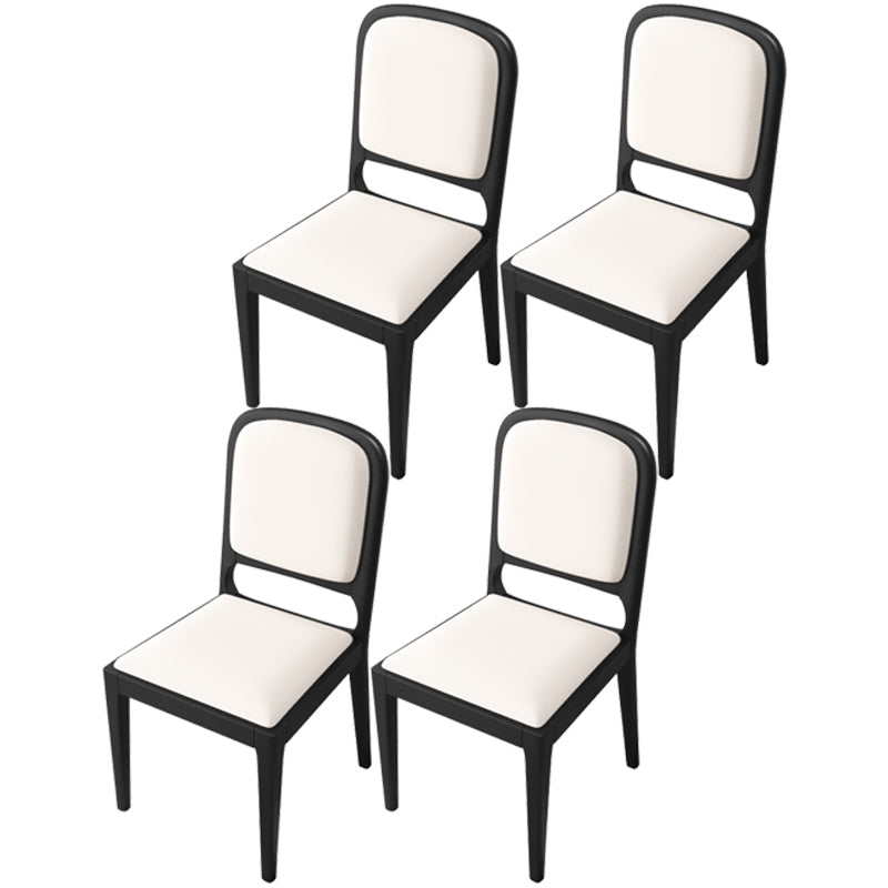 Modern Dining Chair 19'' Wide Open Side Chair with 4 Wood Legs for Home Use