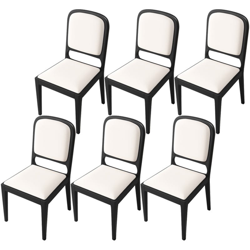 Modern Dining Chair 19'' Wide Open Side Chair with 4 Wood Legs for Home Use