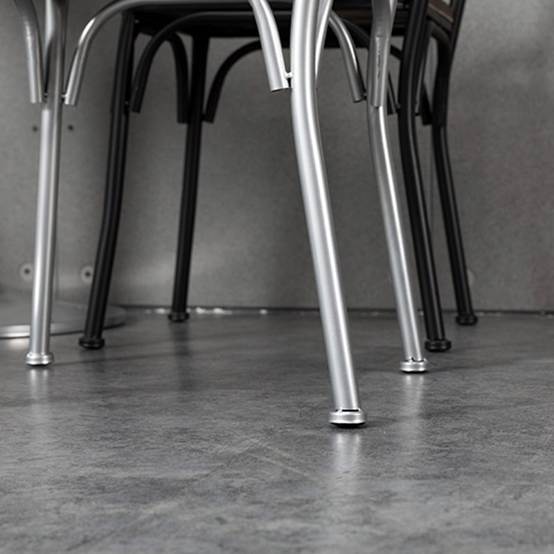 Chaise latérale en métal pour café industriel, chaise pliante à dossier croisé noir