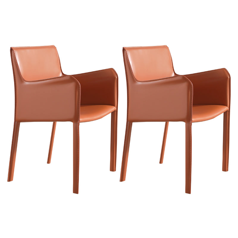 Chaise de salle à manger moderne en similicuir, finition mate, fauteuil de salle à manger Parsons