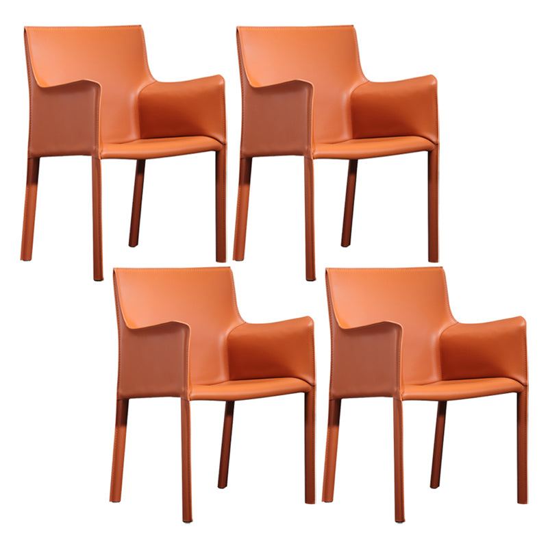 Chaise de salle à manger moderne en similicuir, finition mate, fauteuil de salle à manger Parsons