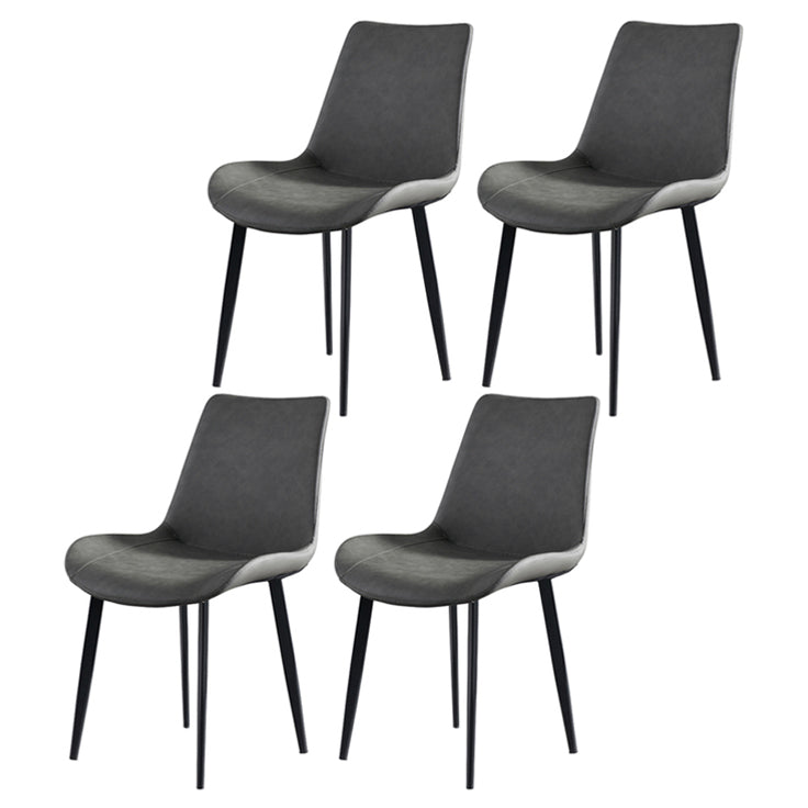 Chaises de salle à manger sans bras scandinaves en métal, chaise Parsons pour salle à manger, chaise d'appoint pour la maison