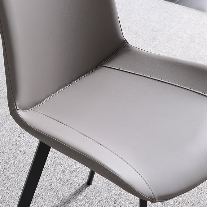Chaises de salle à manger sans bras scandinaves en métal, chaise Parsons pour salle à manger, chaise d'appoint pour la maison