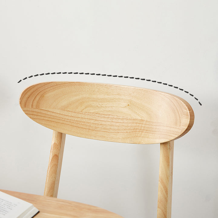 Chaise d'appoint de salle à manger moderne en bois avec coussin, chaise d'appoint à dossier ouvert pour la cuisine