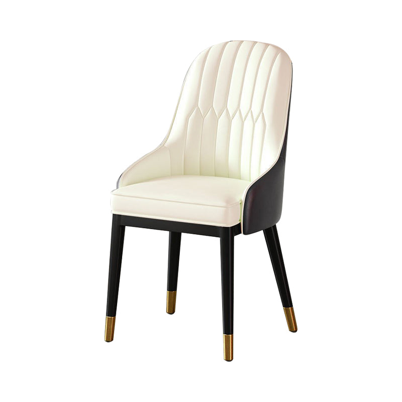 Chaise à bras en métal scandinave, chaise Parsons pour salle à manger, chaise d'appoint pour la maison