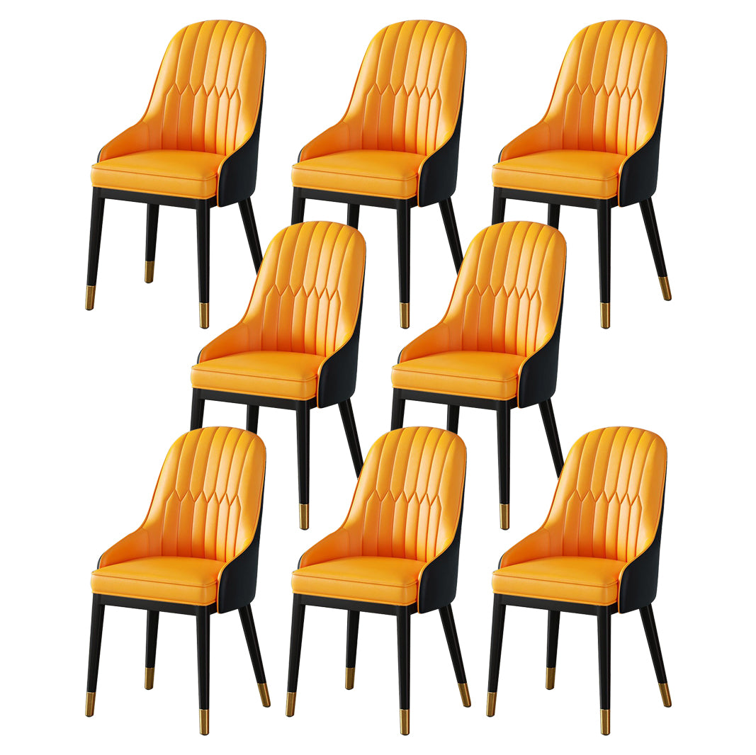 Chaise à bras en métal scandinave, chaise Parsons pour salle à manger, chaise d'appoint pour la maison