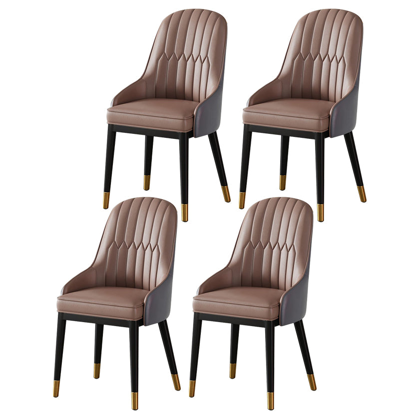 Chaise à bras en métal scandinave, chaise Parsons pour salle à manger, chaise d'appoint pour la maison