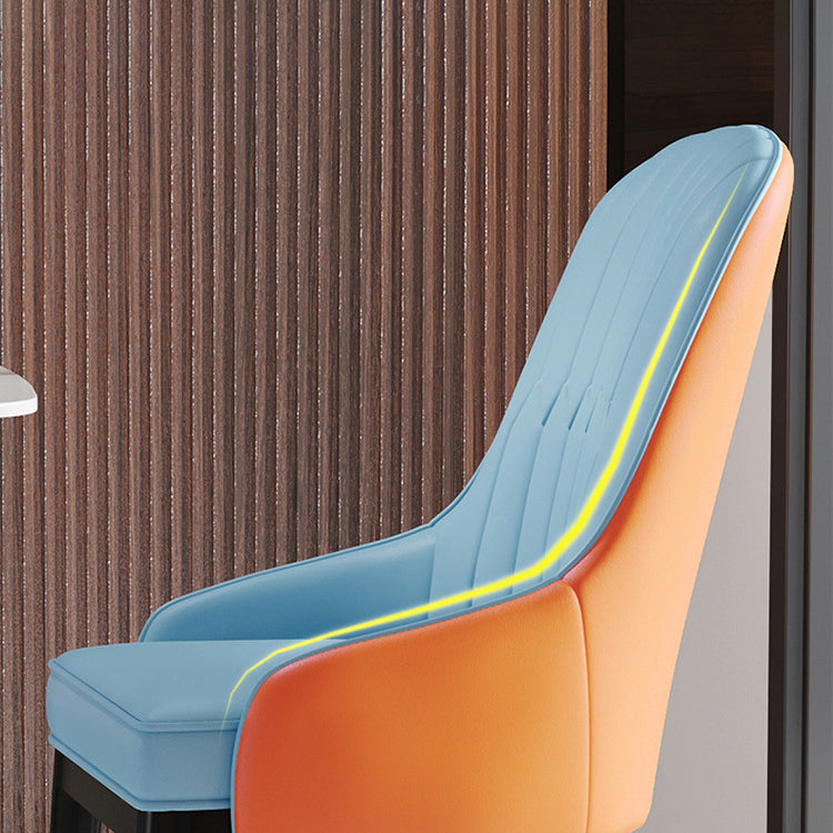 Chaise à bras en métal scandinave, chaise Parsons pour salle à manger, chaise d'appoint pour la maison