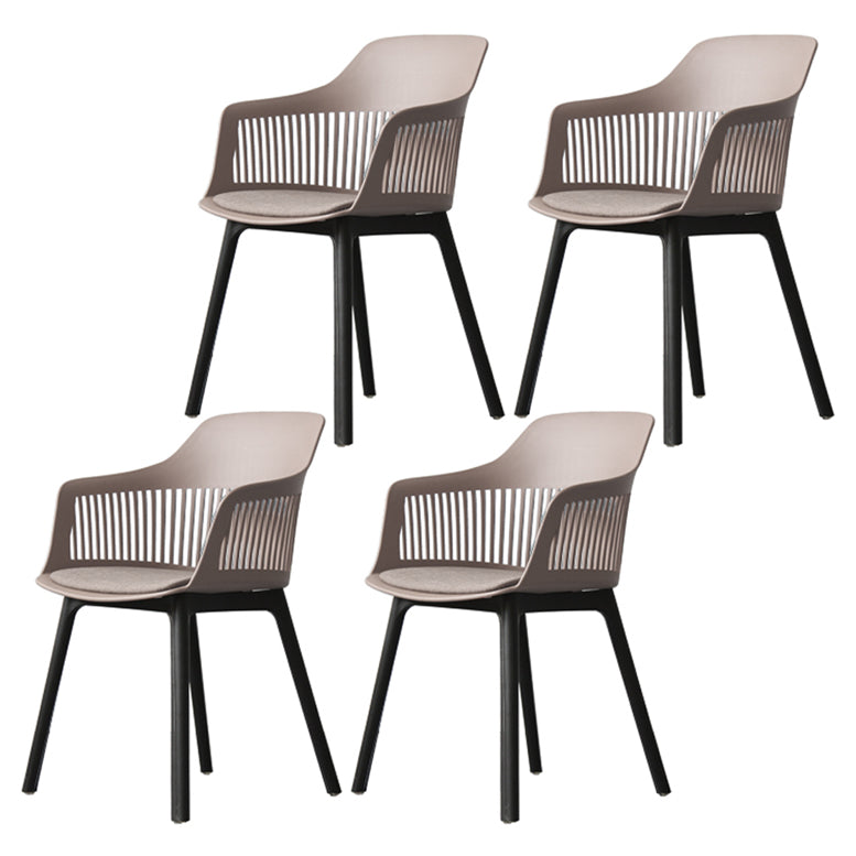 Chaise de salle à manger en plastique de Style nordique, chaise latérale à dossier Windsor pour usage domestique