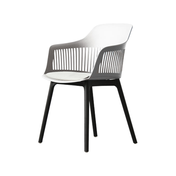 Chaise de salle à manger en plastique de Style nordique, chaise latérale à dossier Windsor pour usage domestique