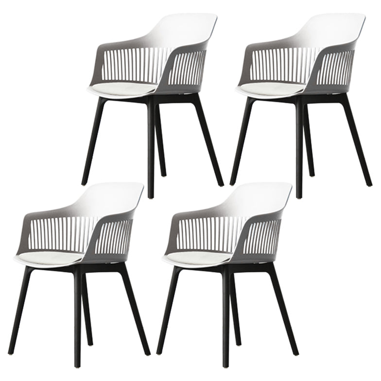 Chaise de salle à manger en plastique de Style nordique, chaise latérale à dossier Windsor pour usage domestique