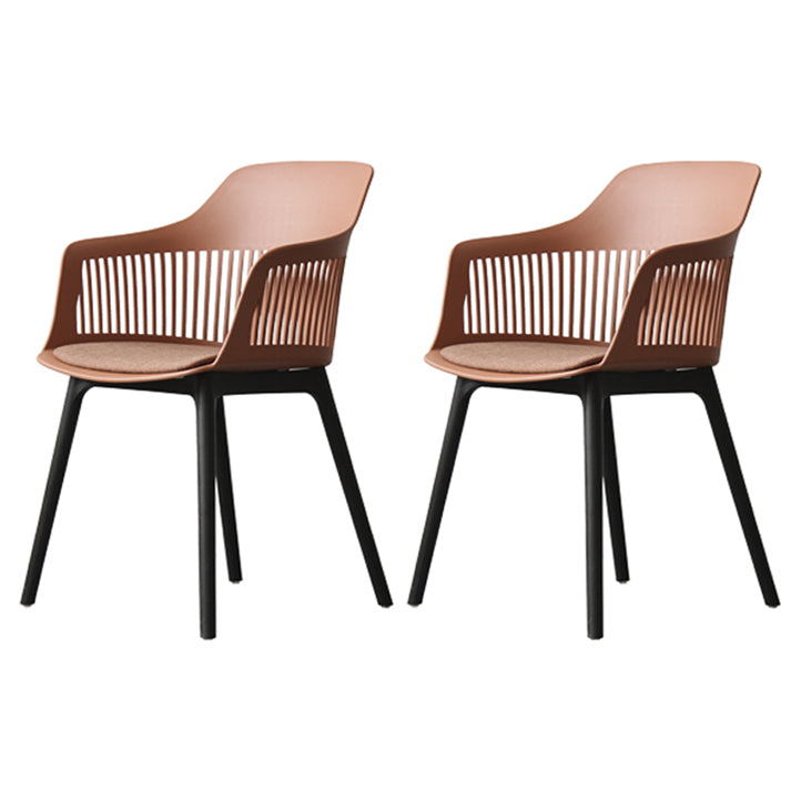 Chaise de salle à manger en plastique de Style nordique, chaise latérale à dossier Windsor pour usage domestique