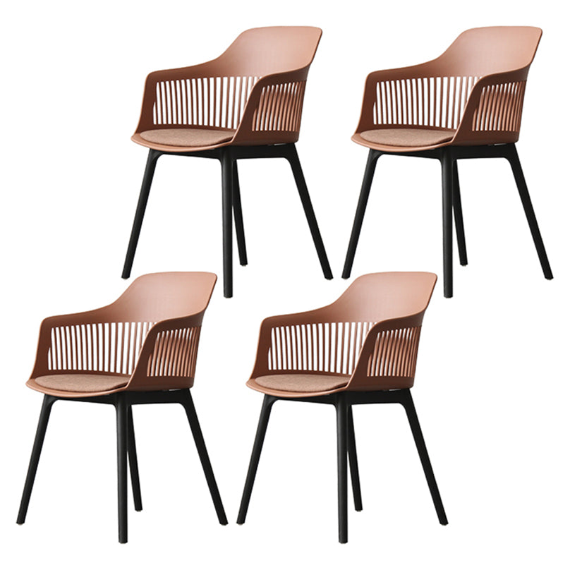 Chaise de salle à manger en plastique de Style nordique, chaise latérale à dossier Windsor pour usage domestique