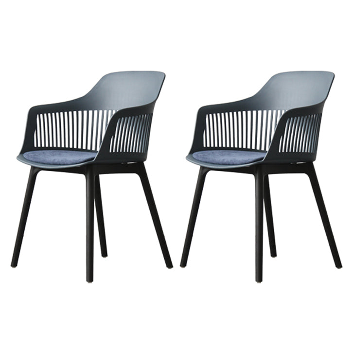 Chaise de salle à manger en plastique de Style nordique, chaise latérale à dossier Windsor pour usage domestique