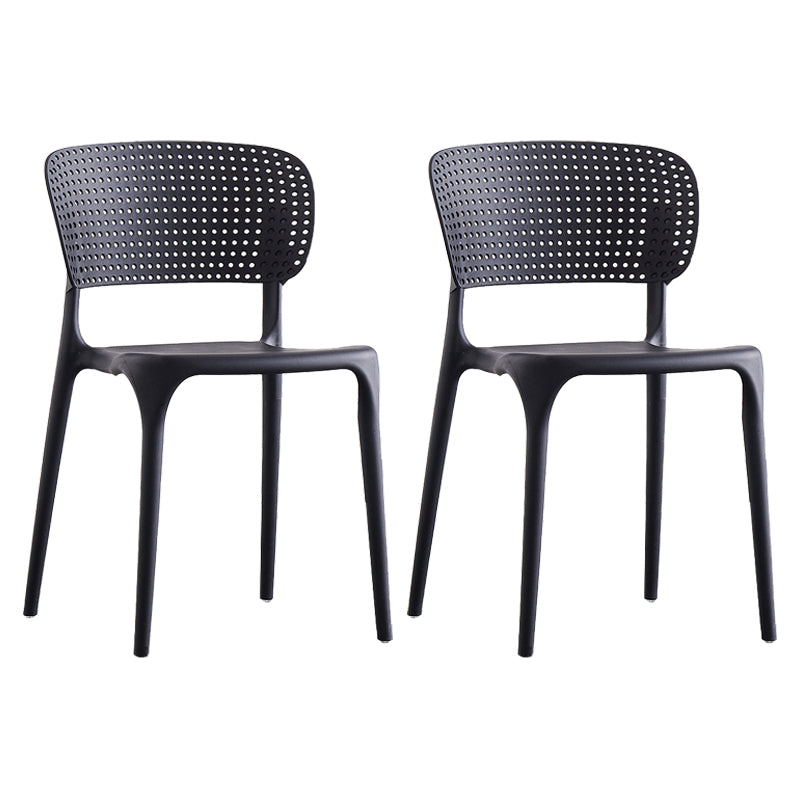 Plastic Contemporary RestaurantSide Chair Colorful Stacking Dining Chair