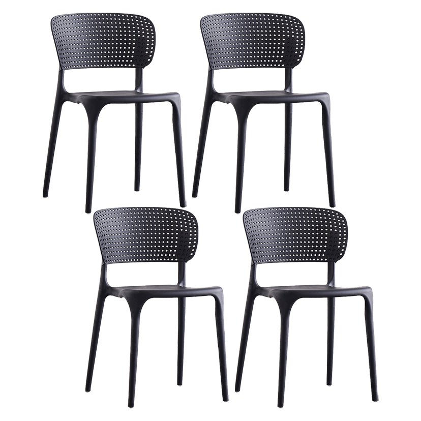 Plastic Contemporary RestaurantSide Chair Colorful Stacking Dining Chair