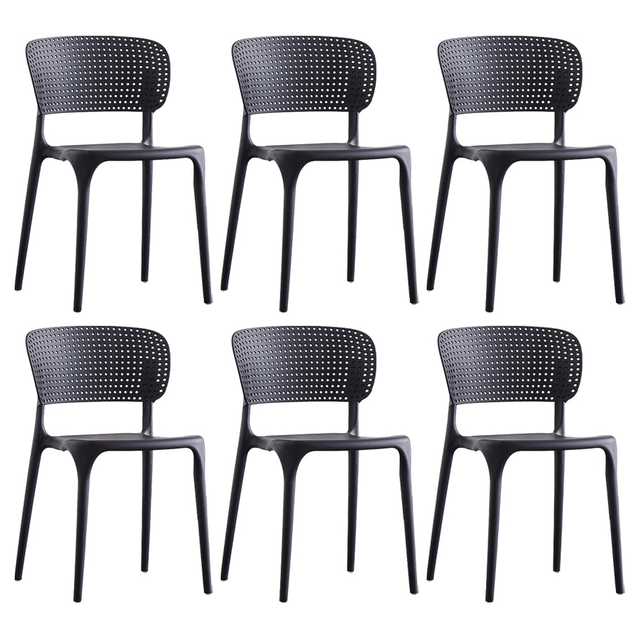 Plastic Contemporary RestaurantSide Chair Colorful Stacking Dining Chair