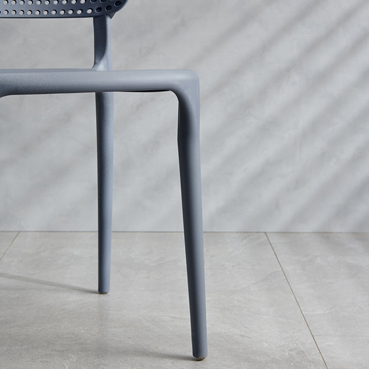 Plastic Contemporary RestaurantSide Chair Colorful Stacking Dining Chair