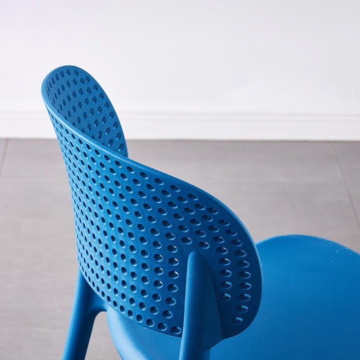 Plastic Contemporary RestaurantSide Chair Colorful Stacking Dining Chair