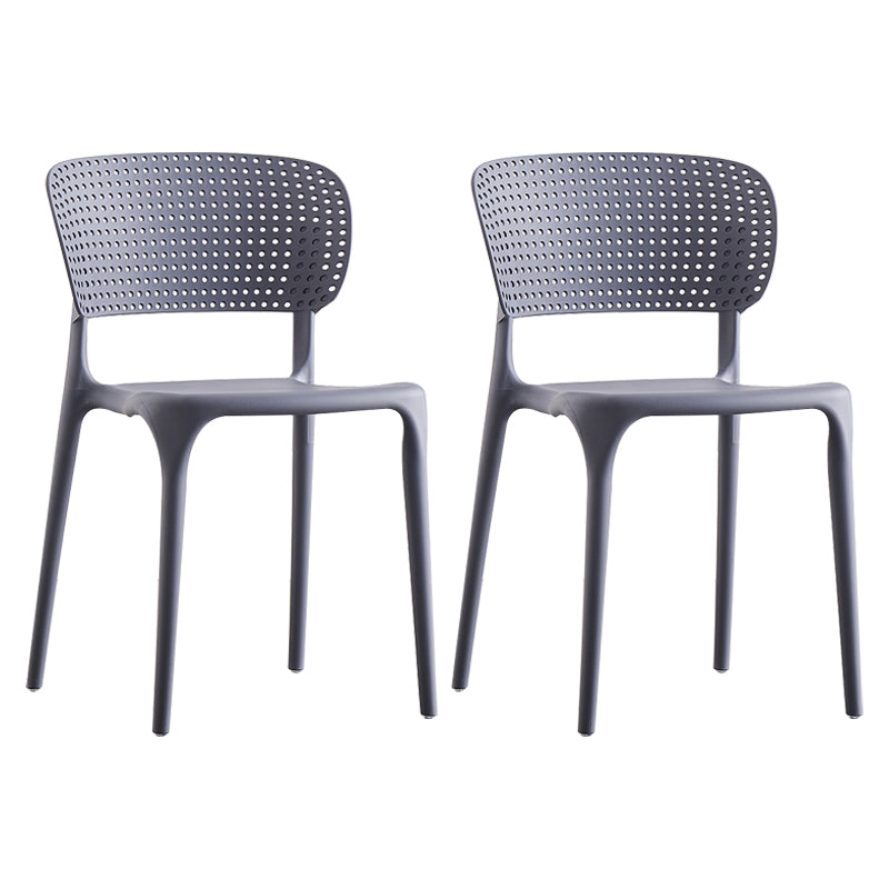 Plastic Contemporary RestaurantSide Chair Colorful Stacking Dining Chair