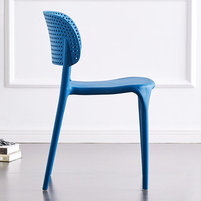 Plastic Contemporary RestaurantSide Chair Colorful Stacking Dining Chair