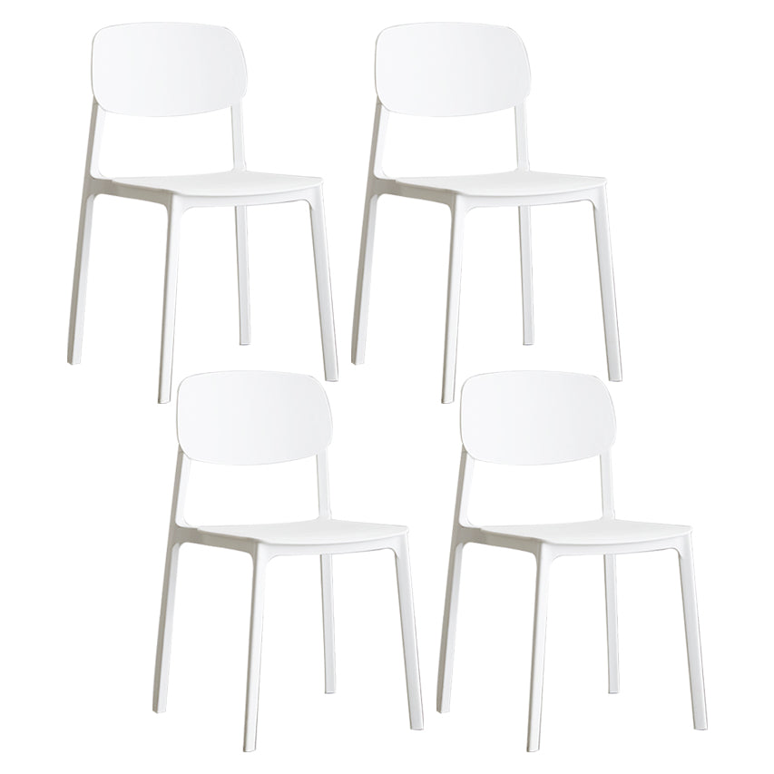 Plastic Contemporary RestaurantSide Chair Colorful Stacking Dining Chair