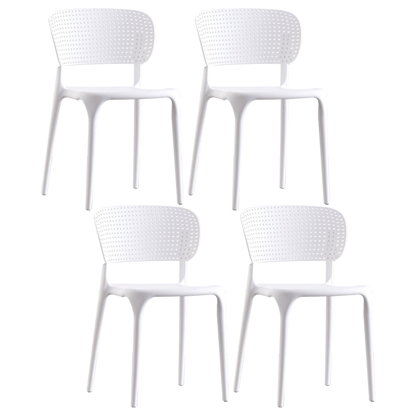 Plastic Contemporary RestaurantSide Chair Colorful Stacking Dining Chair