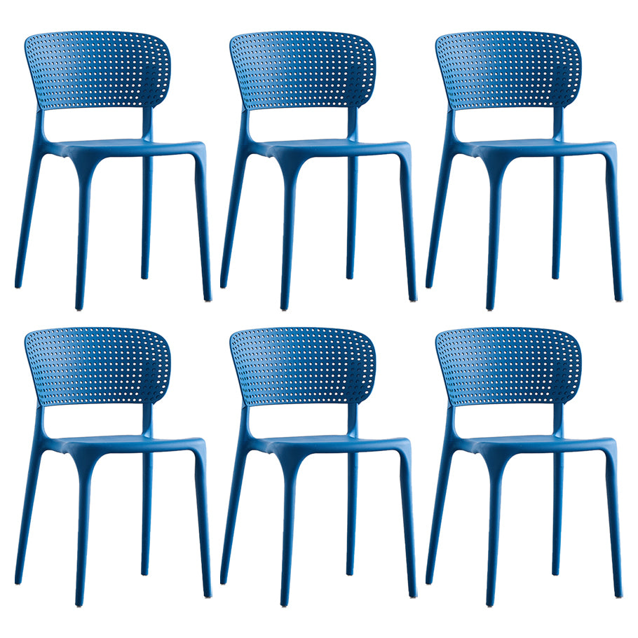 Plastic Contemporary RestaurantSide Chair Colorful Stacking Dining Chair