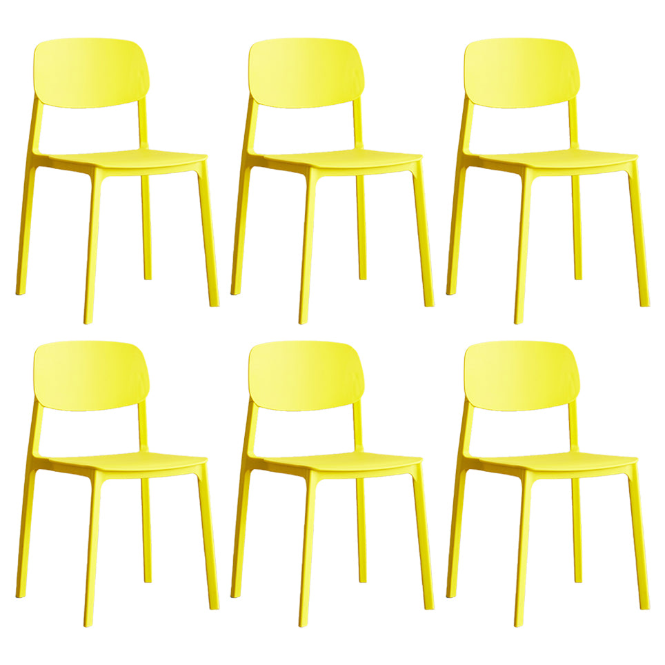 Plastic Contemporary RestaurantSide Chair Colorful Stacking Dining Chair