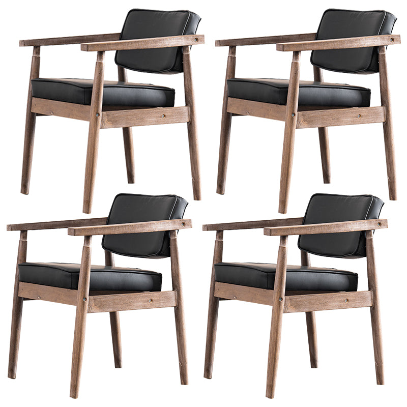 Chaise de salle à manger carrée en cuir contemporaine Open Danding Dining Sicater