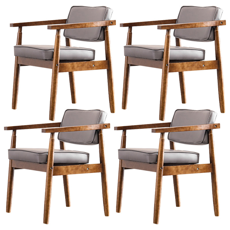 Chaise de salle à manger carrée en cuir contemporaine Open Danding Dining Sicater