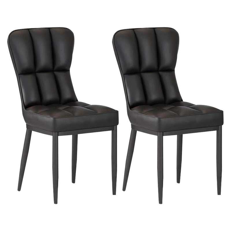 Chaise d'appoint de salle à manger moderne en métal, avec coussin de couleur, chaises Parsons pour la maison