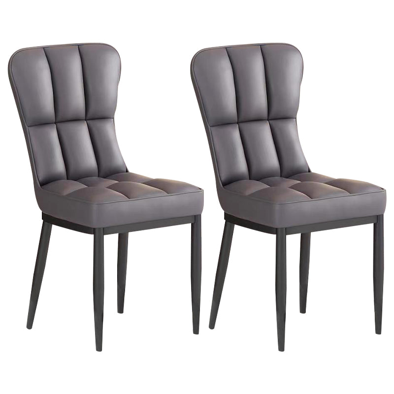 Chaise d'appoint de salle à manger moderne en métal, avec coussin de couleur, chaises Parsons pour la maison