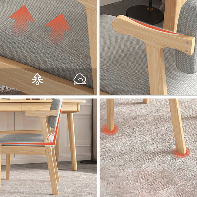 Chaise de salle à manger contemporaine, chaise à dossier ouvert avec 4 pieds pour un usage domestique