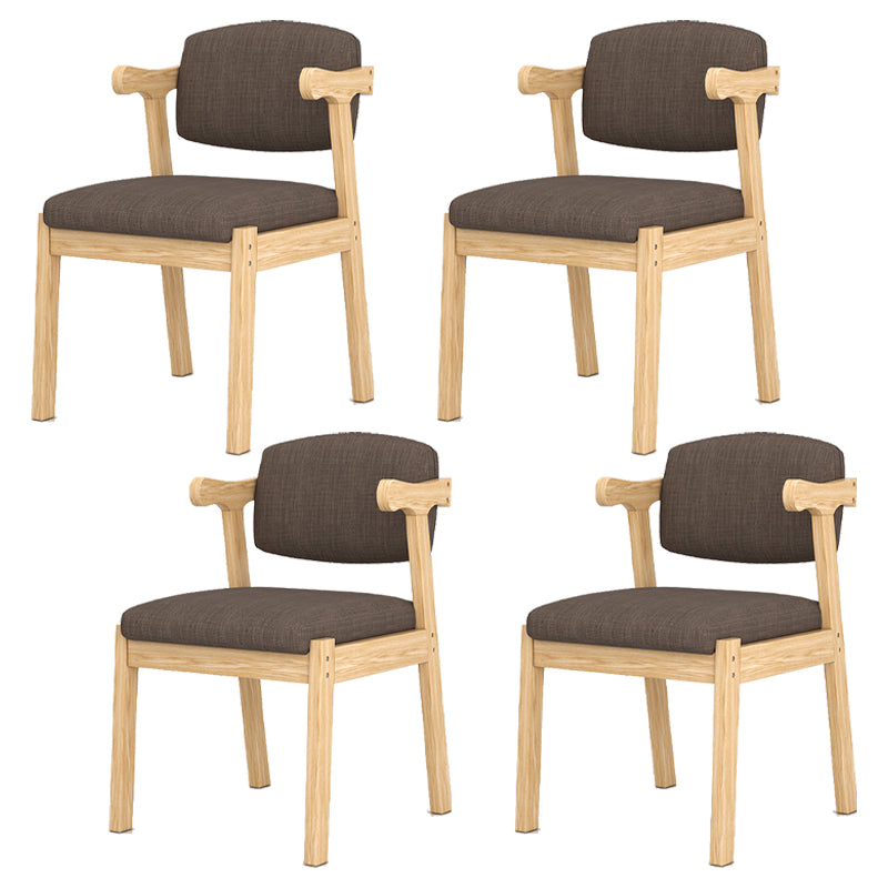 Chaise de salle à manger contemporaine, chaise à dossier ouvert avec 4 pieds pour un usage domestique