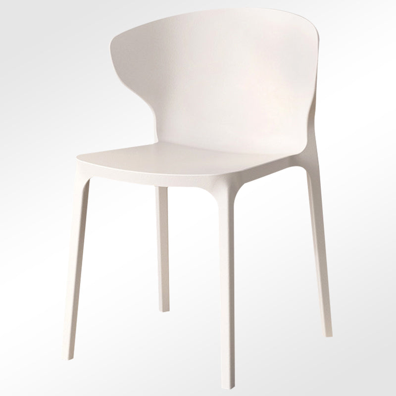 Modern Plastic Indoor Chair 35"H Wingback Side Dining Chair for Restaurant