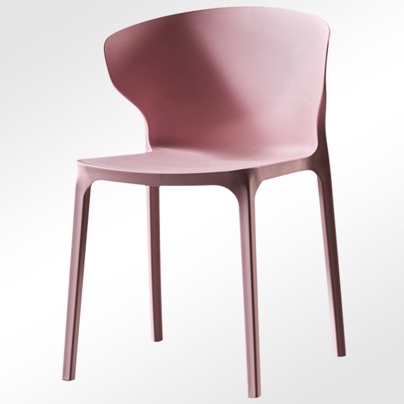 Modern Plastic Indoor Chair 35"H Wingback Side Dining Chair for Restaurant